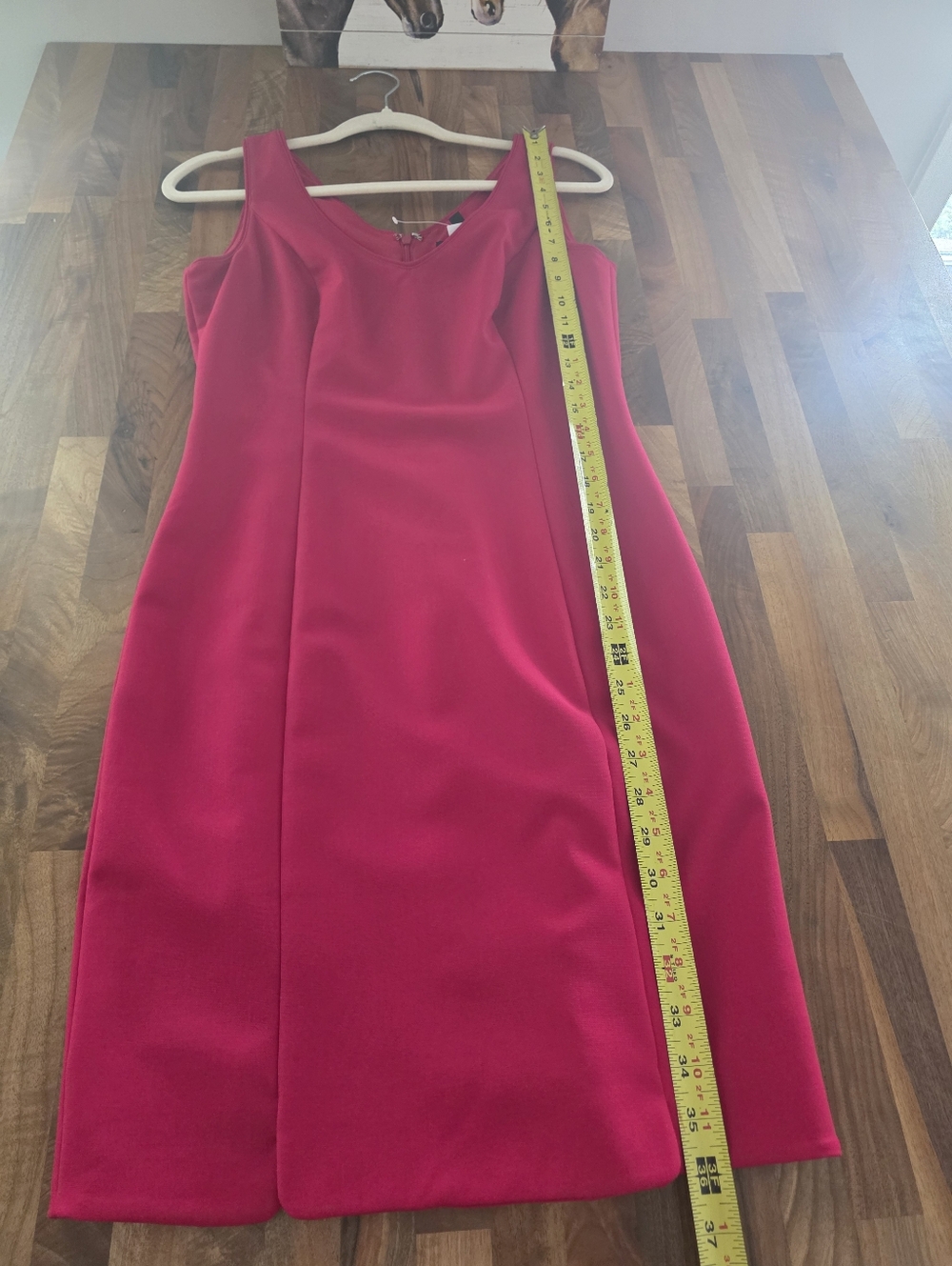 WHBM Dark Pink Sleeveless Stretch Career Church Dress Size 2 NWT - Picture 9 of 11